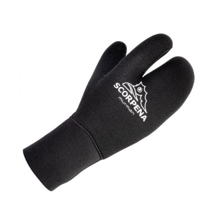 Перчатки трехпалые Scorpena Murman 7мм (Унисекс; XXL; черный)